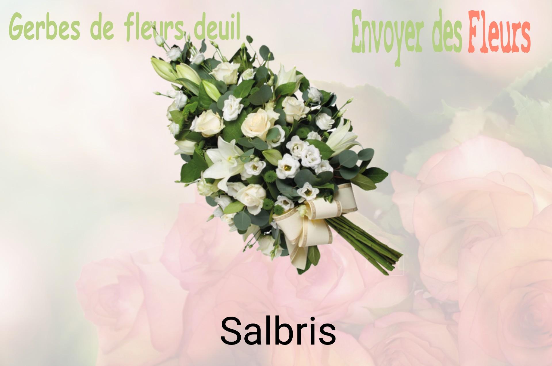 Gerbe de fleurs de deuil livrée à Salbris